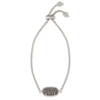 Kendra Scott Elaina Silver Bracelet - Platinum Drusy - In Metallic