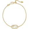 Kendra Scott Elaina Slide Bracelet In Gold Iridescent Abalone