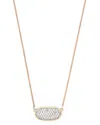 Kendra Scott Elisa 14k Rose Gold 0.39 Ct. Tw. Lab-grown Diamond Pendant  Necklace In Gold