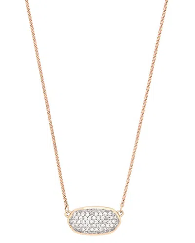 Kendra Scott Elisa 14k Rose Gold 0.39 Ct. Tw. Lab-grown Diamond Pendant  Necklace