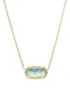 Kendra Scott Elisa Birthstone Necklace, 15 In Light Blue