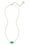 Kendra Scott Elisa Birthstone Pendant Necklace In Gold