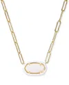 Kendra Scott Elisa Pendant Necklace In White