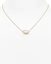Kendra Scott Elisa Kyocera Opal Necklace, 15 In White Kyocera/gold