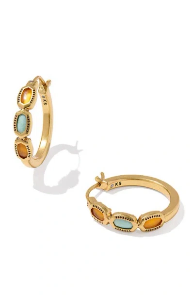 Kendra Scott Elisa Mini Hoop Earrings In Gold
