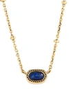 Kendra Scott Elisa Mini Pendant Necklace In Brown