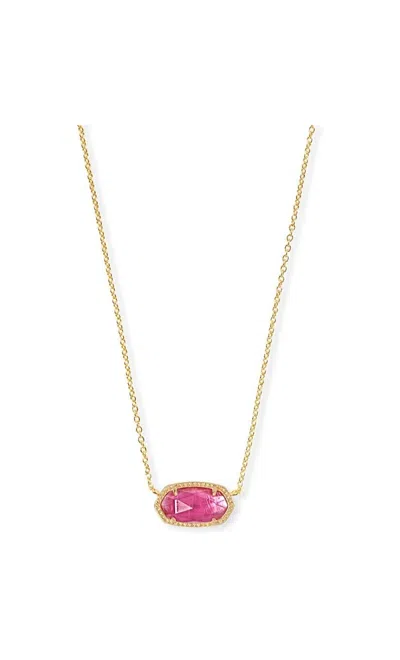 Kendra Scott Elisa Necklace - Azalea Illusion/gold In Pink