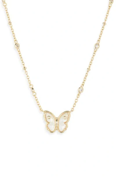 Kendra Scott Elisa Scallop Pendant Necklace In Gold