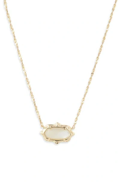 Kendra Scott Elisa Scallop Pendant Necklace In Gold