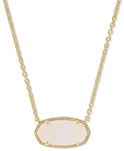 Kendra Scott Elisa Statement Short Pendant Necklace 14k Gold Over Brass