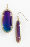 Kendra Scott Elle Filigree Drop Earrings In Black Iridescent