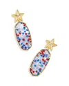 Kendra Scott Gold-tone Glitter Star Illusion Elle Drop Earrings
