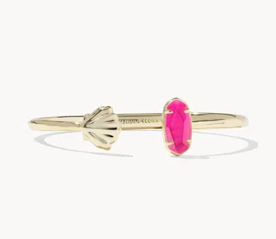 Kendra Scott Elton Shell Cuff Bracelet In Azalea Illusion In Multi