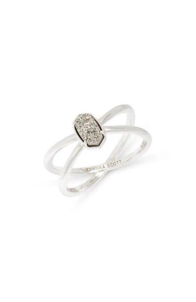 Kendra Scott Emilie Double Band Ring In Metallic