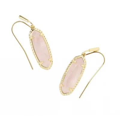 Kendra Scott Eva Drop Earrings In Rose Quartz In Multi