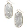 Kendra Scott Faceted Danielle Drop Earrings In Gold/gray Illusion