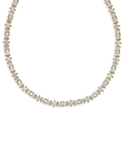 Kendra Scott Fate Cubic Zirconia Tennis Necklace, 20 In Green