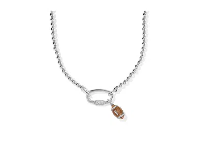 Kendra Scott Football Metal Strand In Silver