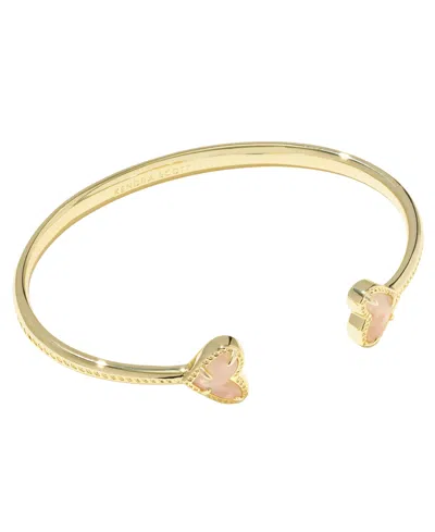 Kendra Scott Framed Ari Dichroic Glass Heart Cuff Bracelet In Gray