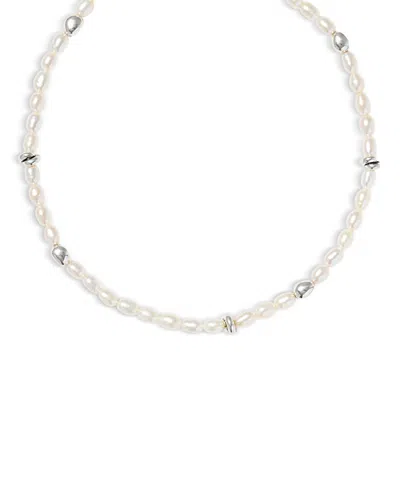 Kendra Scott Gabriella Pearl Strand Necklace, 16-21 In Gray