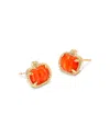 Kendra Scott Gold-tone Pumpkin Stud Earrings In Gold