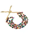 Kendra Scott Geometric Crystal Isabelle Statement Bracelet In Multi