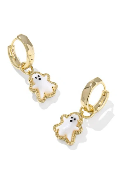 Kendra Scott Ghost Huggie Hoop Earrings In Gold