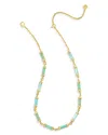 Kendra Scott Gigi Necklace In Gold/blue Mix