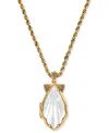 Kendra Scott Alexa Locket Pendant Short Necklace In Gold