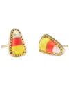 Kendra Scott Candy Corn Magnesite Stud Earring In Gold In Gld Candy