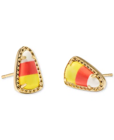 Kendra Scott Gold-tone Candy Corn Stud Earrings In Gld Candy
