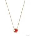 Kendra Scott Gold-tone Disney Snow White Apple Pendant Necklace, 14" + 5" Extender
