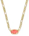 Kendra Scott Gold-tone Elisa Figaro Chain Short Pendant Necklace, 16" + 3" Extender In Gold