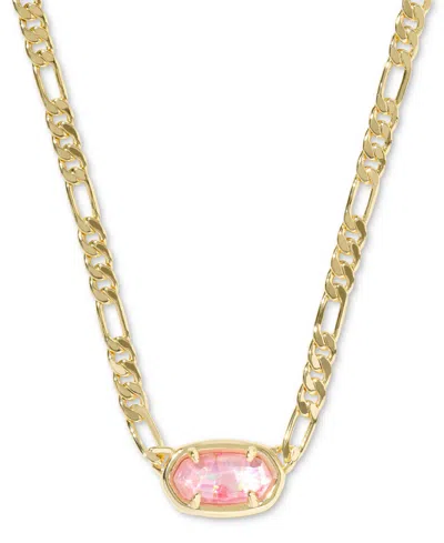 KENDRA SCOTT GOLD-TONE ELISA FIGARO CHAIN SHORT PENDANT NECKLACE, 16" + 3" EXTENDER