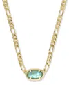 Kendra Scott Gold-tone Elisa Figaro Chain Short Pendant Necklace, 16" + 3" Extender