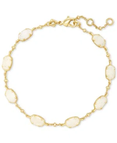 Kendra Scott Gold-tone Emilie Stone Link Bracelet In Gold Irdis