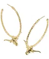 Kendra Scott Gold-tone Longhorn Large Hoop Earrings, 2" In Gold
