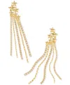 Kendra Scott Gold-tone Pave Star & Multistrand Cassidy Statement Earrings In Gold