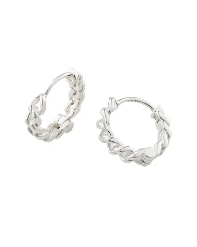 Kendra Scott Grace Silver Huggie Earrings