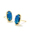 Kendra Scott 14k Gold-plated Framed Stone Stud Earrings