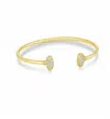 Kendra Scott Grayson Cubic Zirconia Cuff Bracelet In 14k Gold Plate In Gold