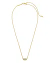 Kendra Scott Grayson Cubic Zirconia Adjustable Pendant Necklace In 14k Gold Plate, 19 In Gold