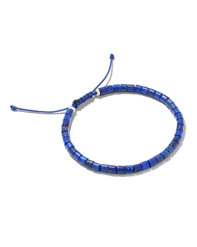 Kendra Scott Grey Silver Beaded Bracelet In Blue