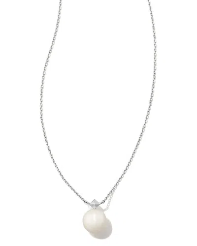 Kendra Scott Hadleigh 14k Rose Gold 7.00mm Pearl Pendant Necklace In Metallic