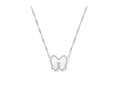 Kendra Scott Haley Bow Short Pendant In Neutral