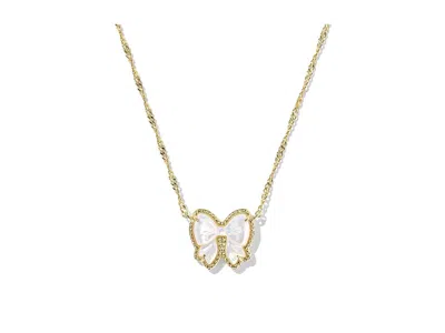 Kendra Scott Haley Bow Short Pendant In Gold