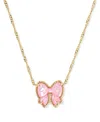 Kendra Scott Haley Bow Short Pendant Necklace, 16" + 3" Extender In Purple