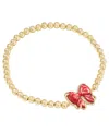 Kendra Scott Haley Bow Stretch Bracelet In Gold