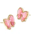 Kendra Scott Haley Bow Stud Earrings In Gold Blush Ivory Mother Of Pearl In Gold