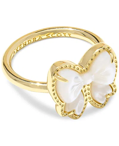 Kendra Scott Haley Gold-tone Bow Band Ring